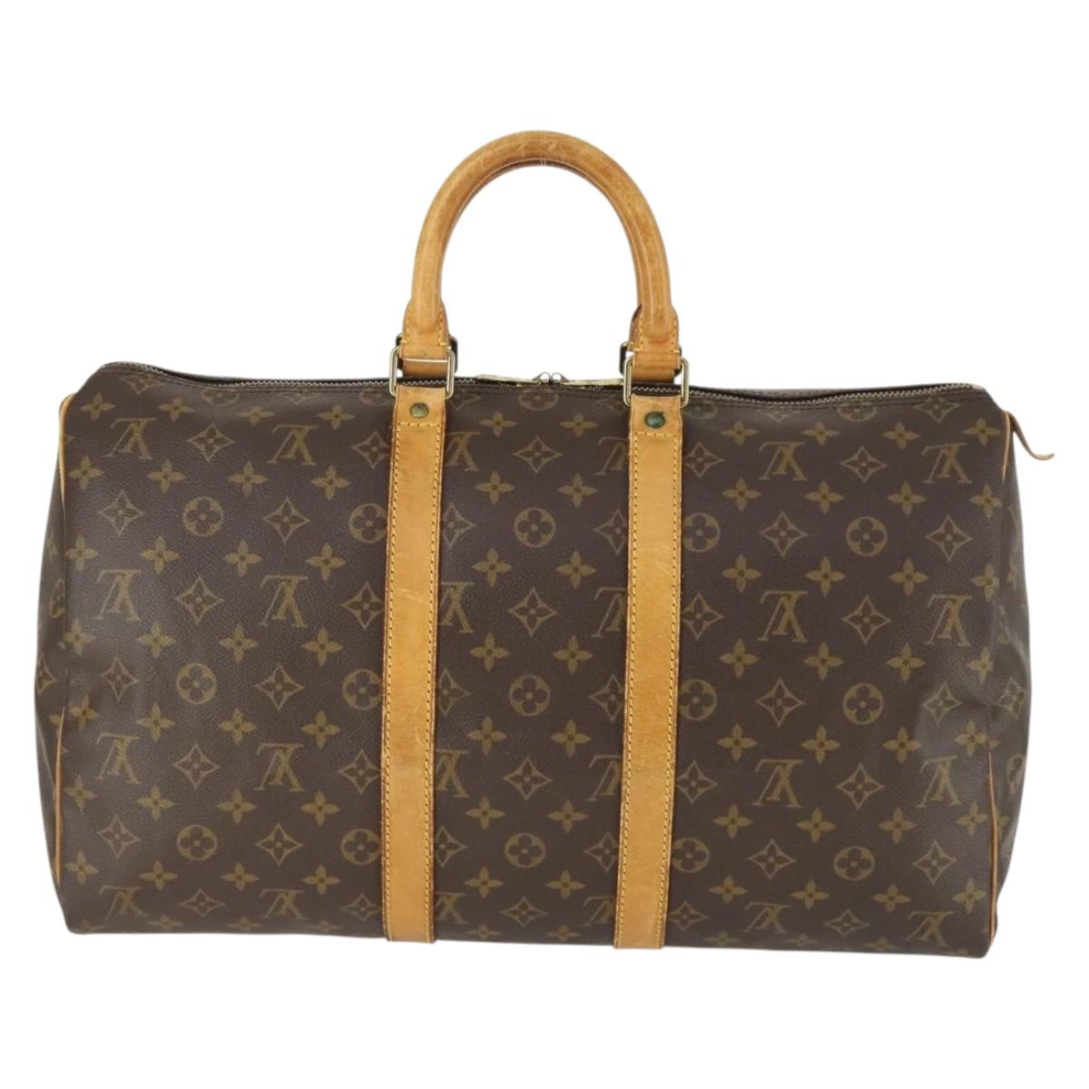 LOUIS VUITTON Monogram Keepall 45 Boston Bag M41428 LV Auth 171732