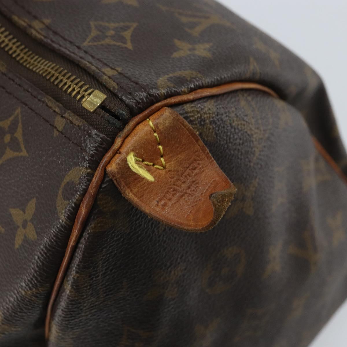 LOUIS VUITTON Monogram Speedy 30 Hand Bag M41526 LV Auth 171743A
