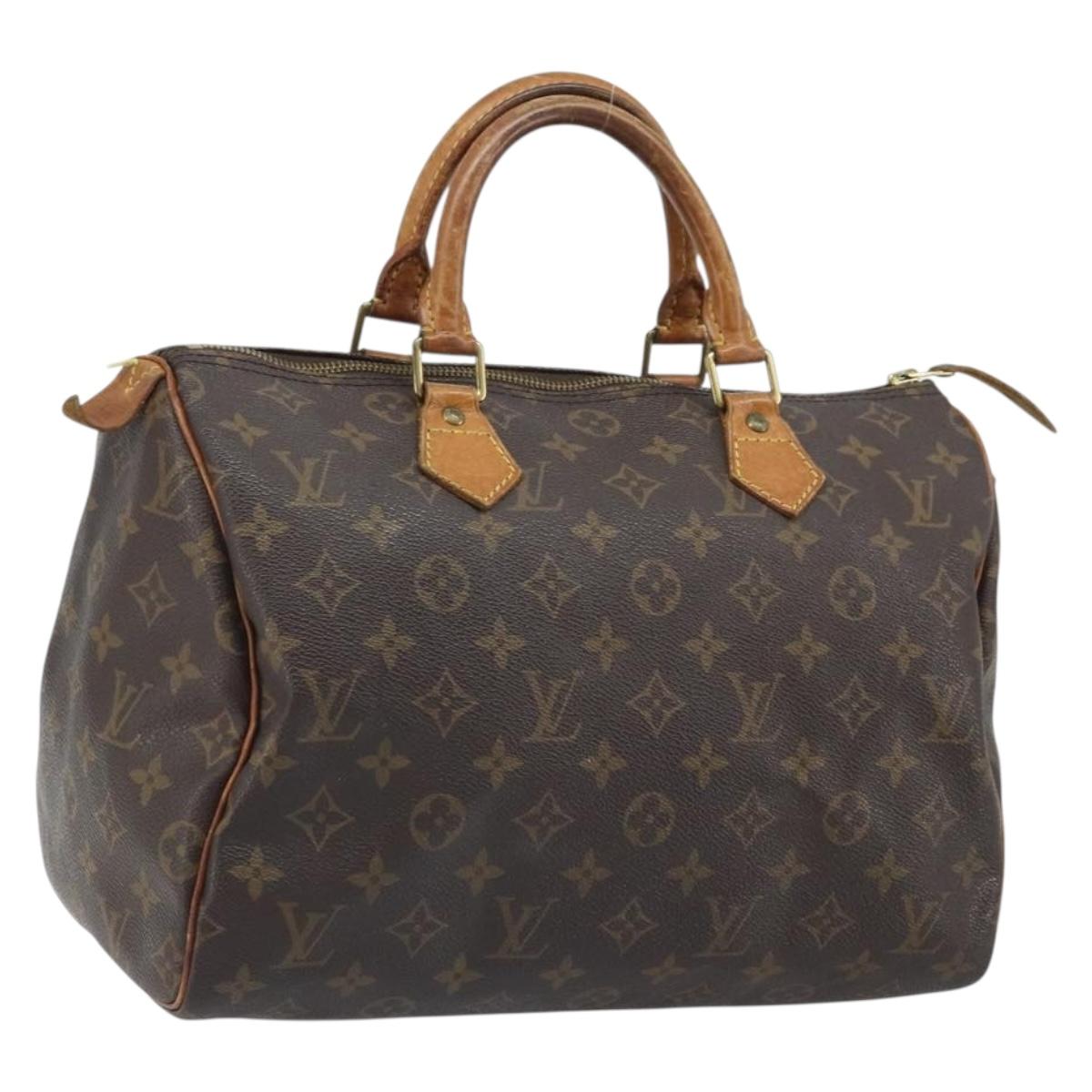 LOUIS VUITTON Monogram Speedy 30 Hand Bag M41526 LV Auth 171743A