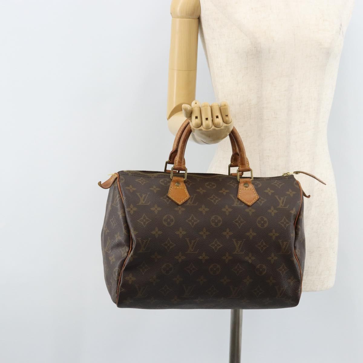 LOUIS VUITTON Monogram Speedy 30 Hand Bag M41526 LV Auth 171743A