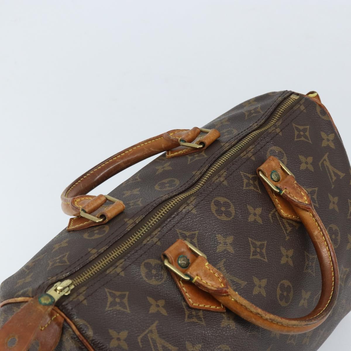 LOUIS VUITTON Monogram Speedy 30 Hand Bag M41526 LV Auth 171743A