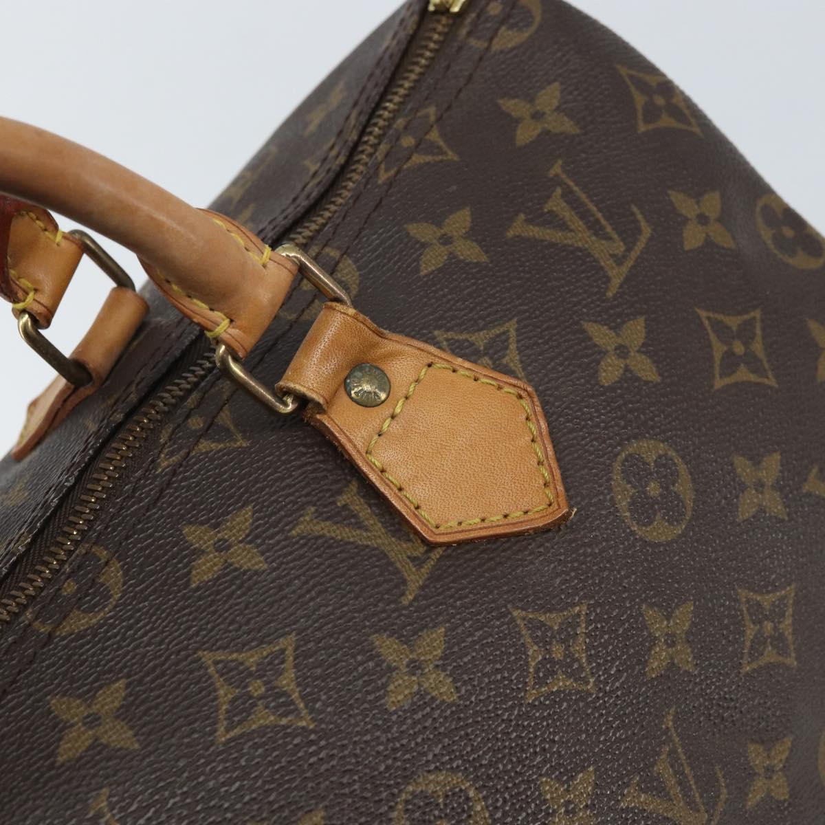 LOUIS VUITTON Monogram Speedy 35 Hand Bag M41524 LV Auth 171750A