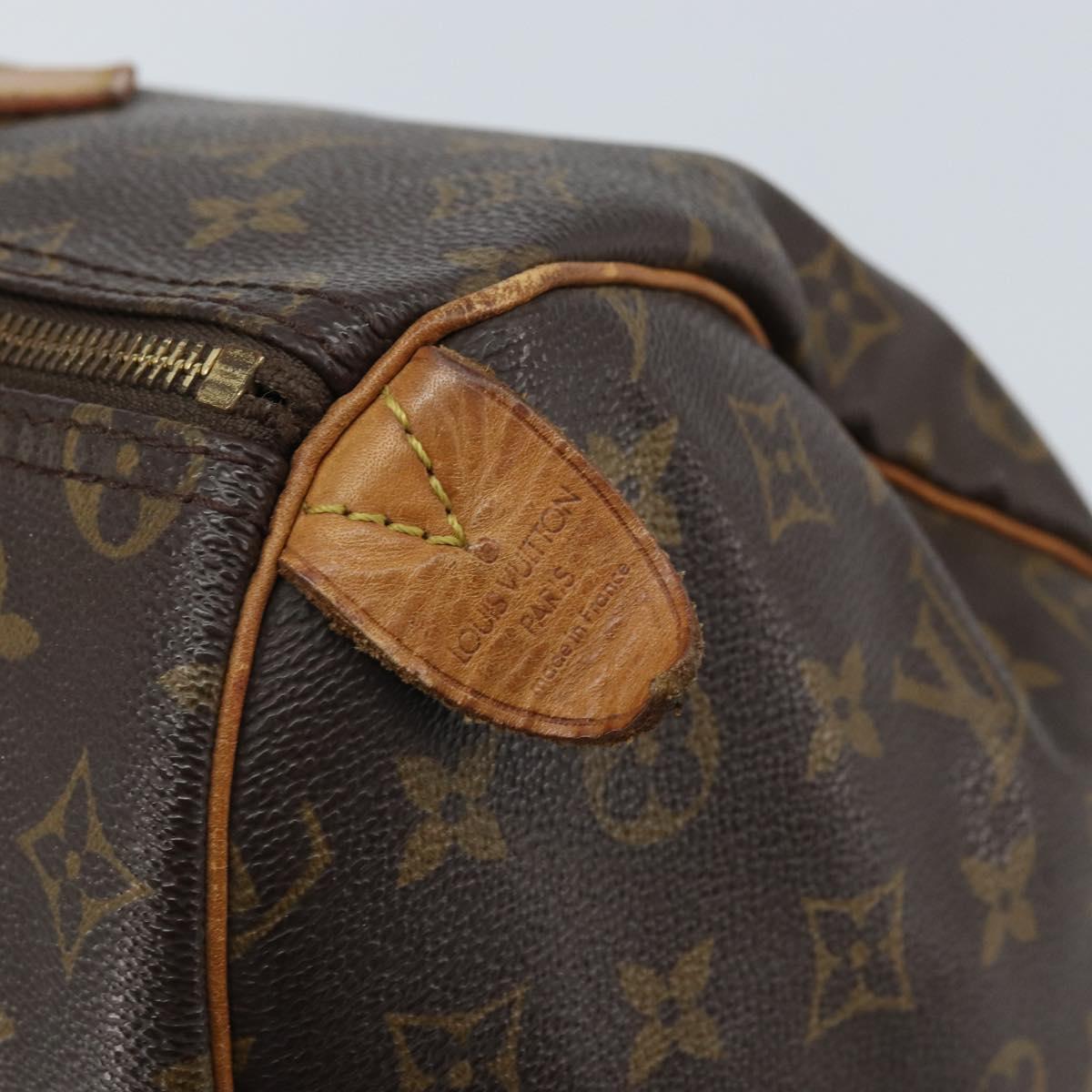 LOUIS VUITTON Monogram Speedy 35 Hand Bag M41524 LV Auth 171750A