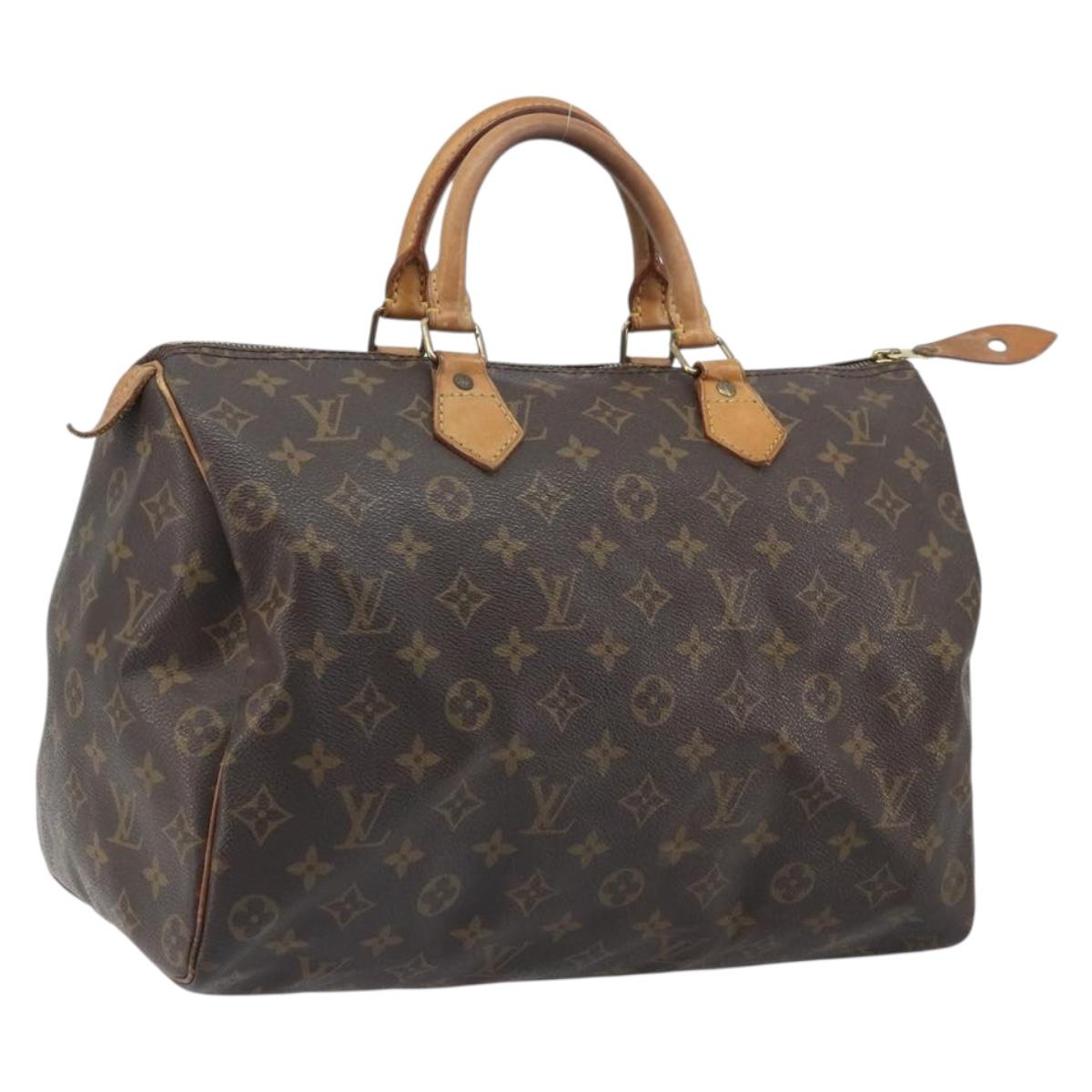 LOUIS VUITTON Monogram Speedy 35 Hand Bag M41524 LV Auth 171750A