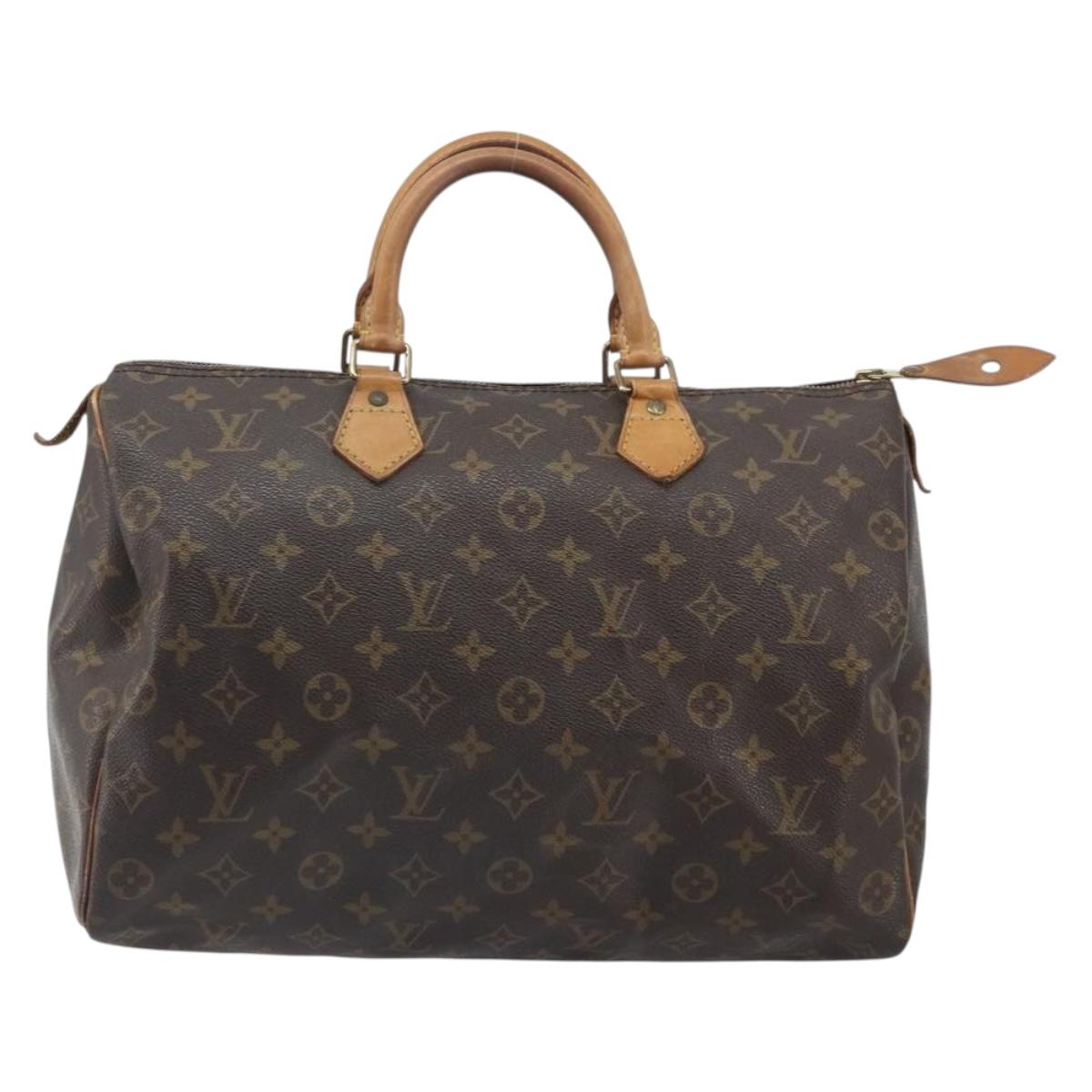 LOUIS VUITTON Monogram Speedy 35 Hand Bag M41524 LV Auth 171750A