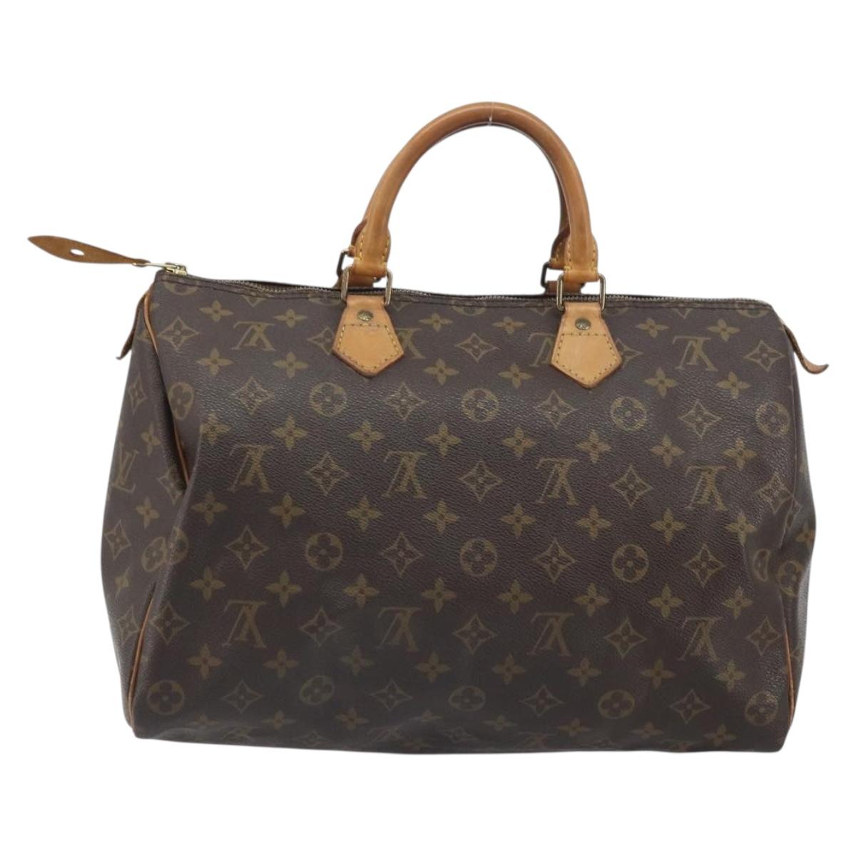 LOUIS VUITTON Monogram Speedy 35 Hand Bag M41524 LV Auth 171750A