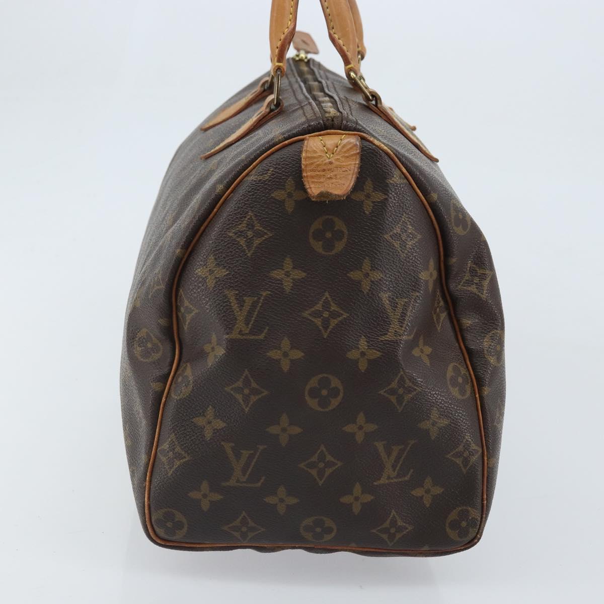 LOUIS VUITTON Monogram Speedy 35 Hand Bag M41524 LV Auth 171750A
