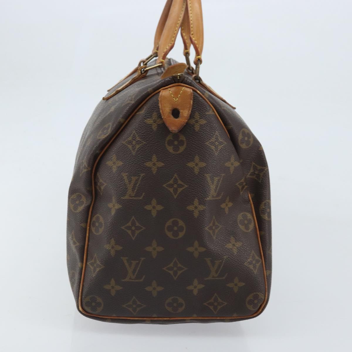 LOUIS VUITTON Monogram Speedy 35 Hand Bag M41524 LV Auth 171750A