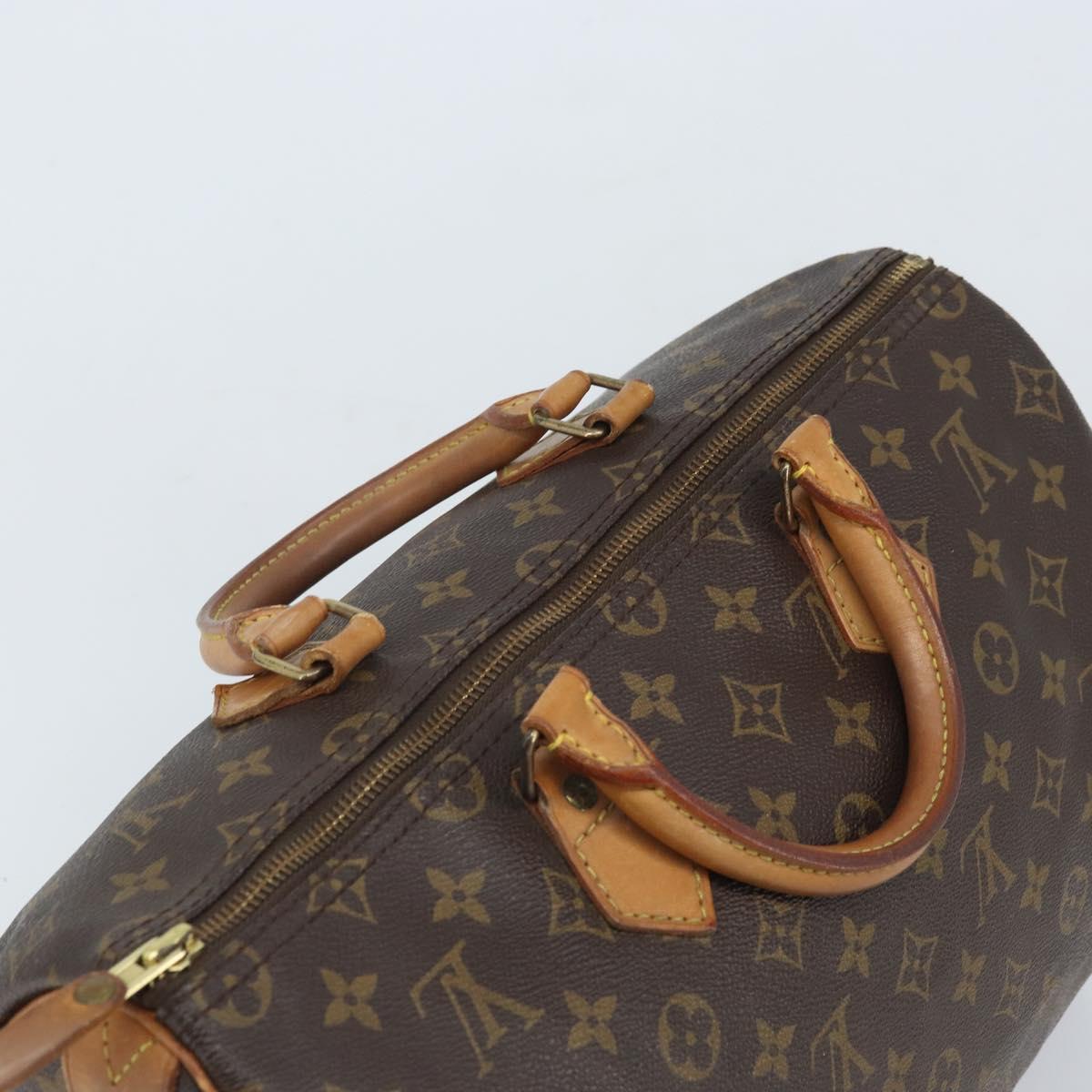 LOUIS VUITTON Monogram Speedy 35 Hand Bag M41524 LV Auth 171750A