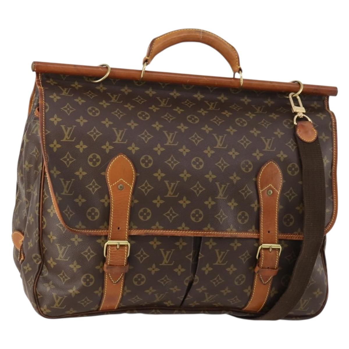 LOUIS VUITTON Monogram Sac Chassour 45 Boston Bag M41922 LV Auth 171758