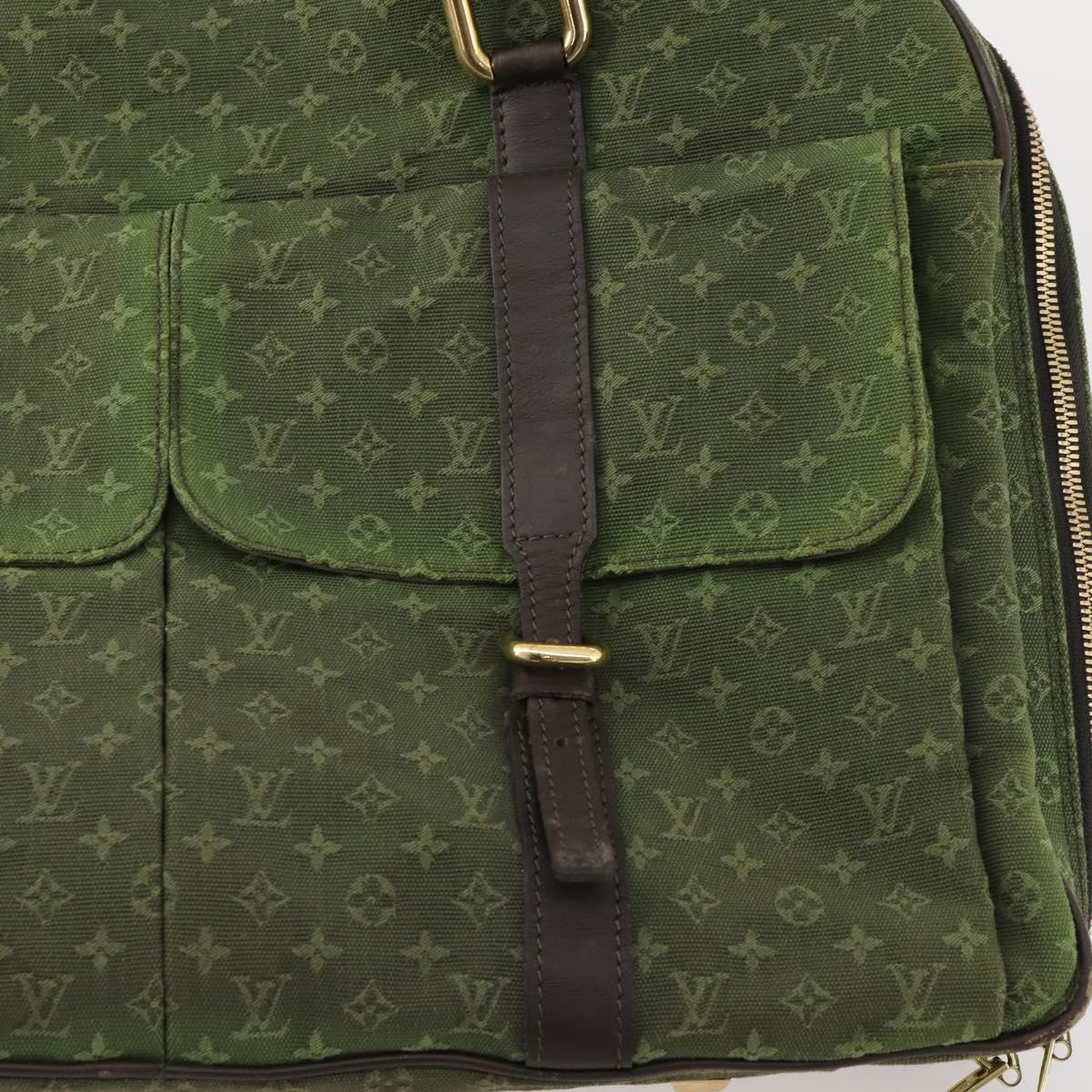 LOUIS VUITTON Monogram Mini Claudine Boston Bag TST Khaki M42332 LV Auth 171769