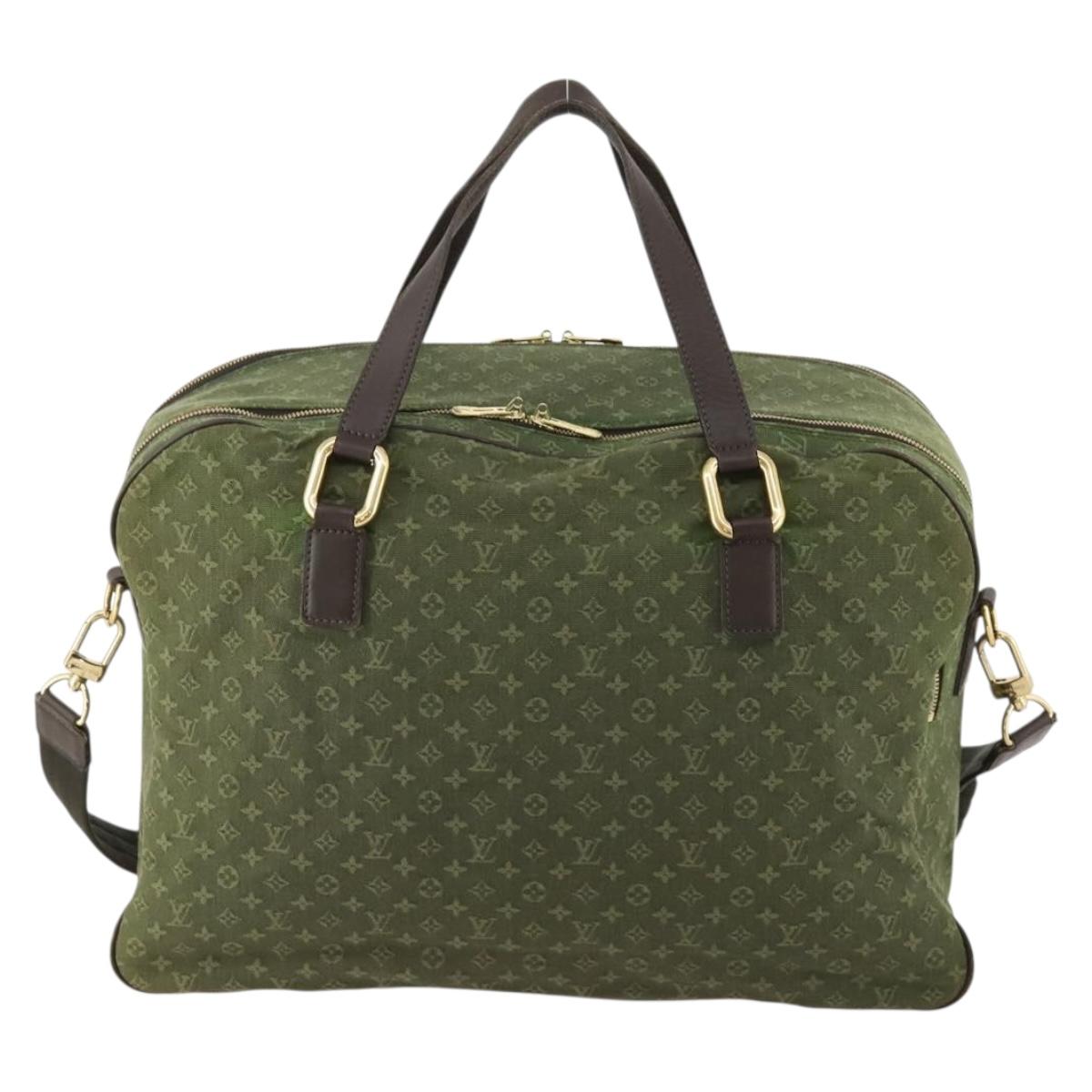 LOUIS VUITTON Monogram Mini Claudine Boston Bag TST Khaki M42332 LV Auth 171769