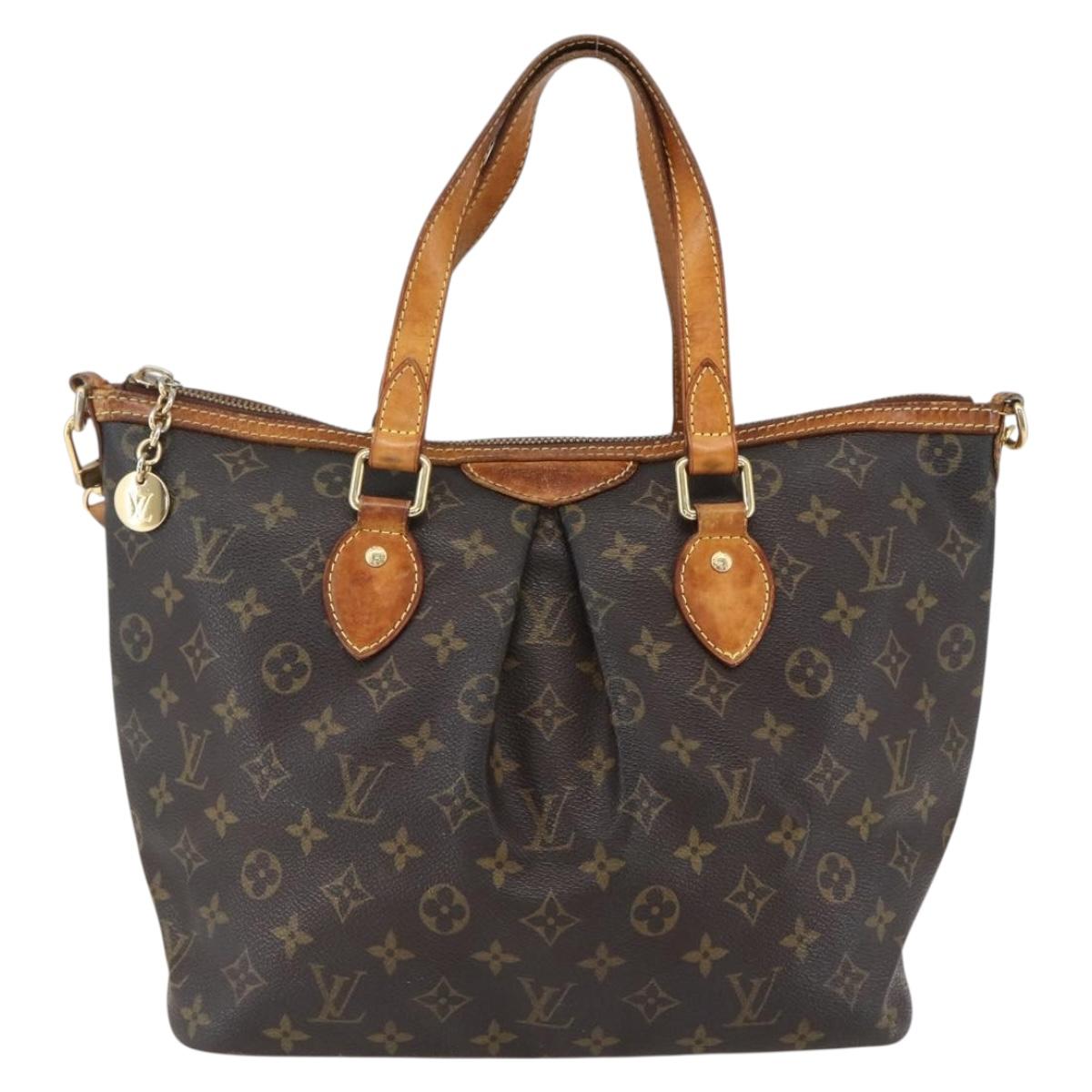 LOUIS VUITTON Monogram Palermo PM Tote Bag M40145 LV Auth 171772