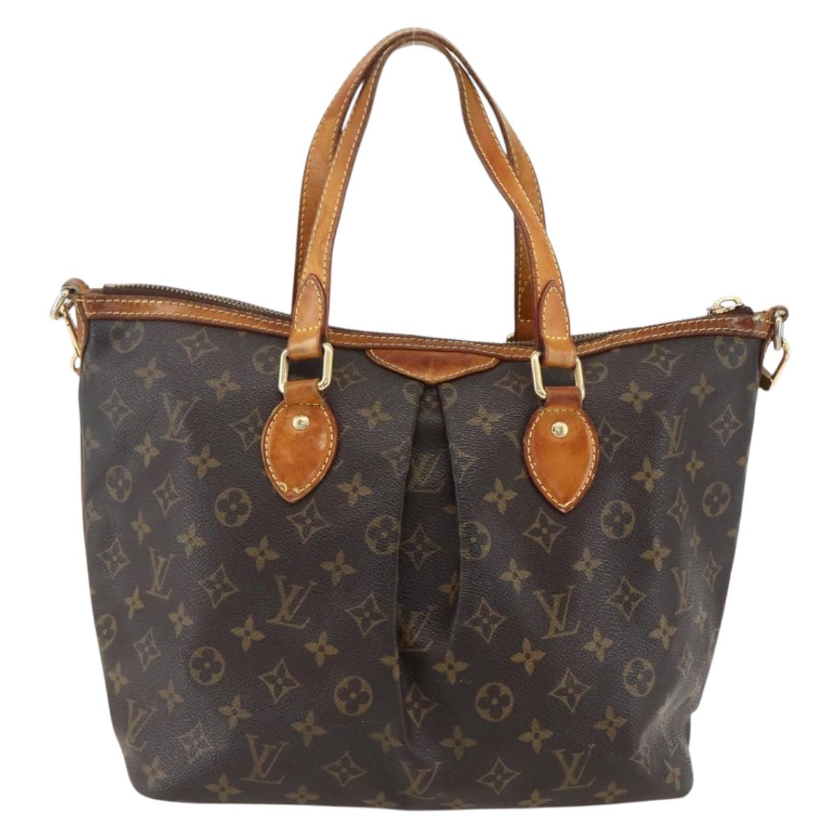 LOUIS VUITTON Monogram Palermo PM Tote Bag M40145 LV Auth 171772