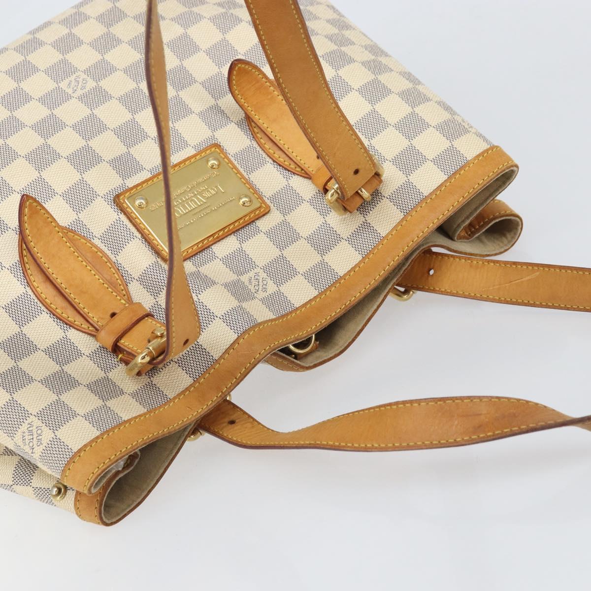 LOUIS VUITTON Damier Azur Hampstead MM Tote Bag N51206 LV Auth 171773
