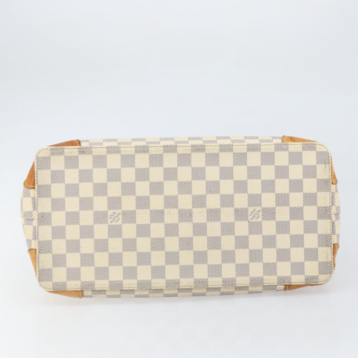 LOUIS VUITTON Damier Azur Hampstead MM Tote Bag N51206 LV Auth 171773
