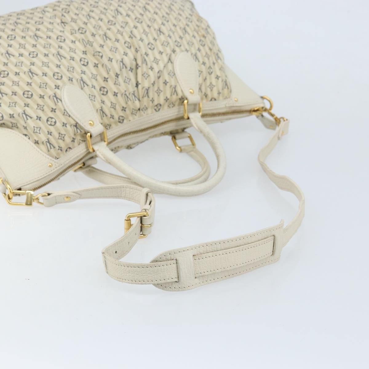 LOUIS VUITTON Monogram Mini Lin Croisette Marina GM Bag Blue M95492 Auth 171786A