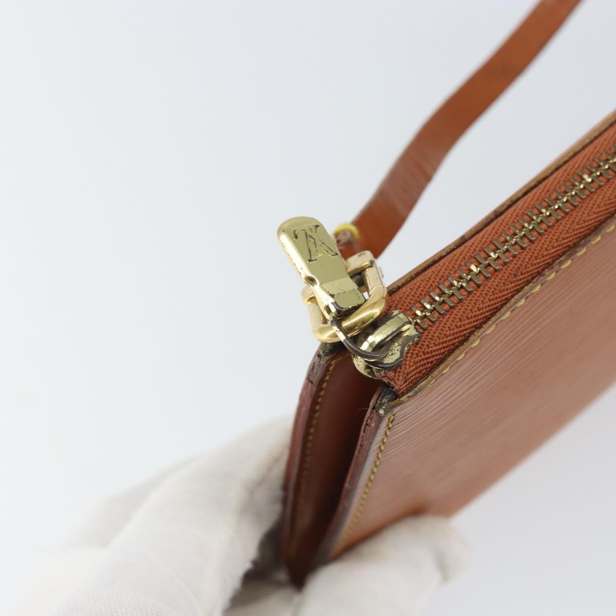 LOUIS VUITTON Epi Pochette Accessoires Pouch Zipangu Gold M52948 LV Auth 171803