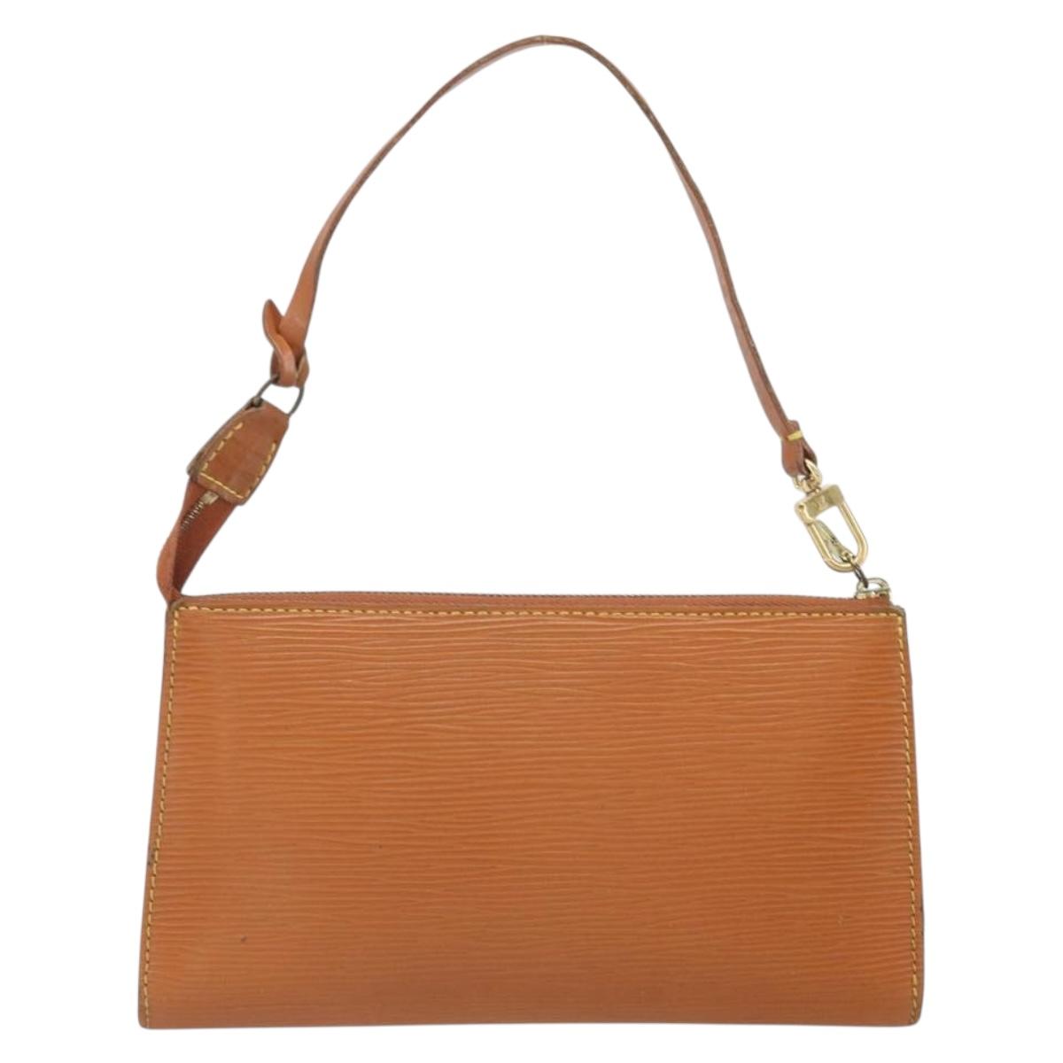 LOUIS VUITTON Epi Pochette Accessoires Pouch Zipangu Gold M52948 LV Auth 171803