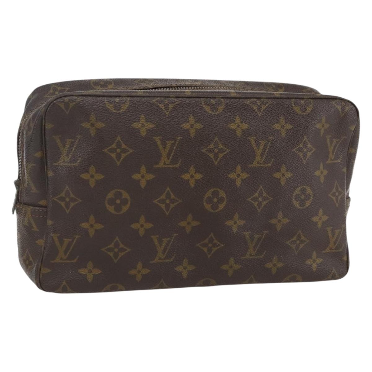 LOUIS VUITTON Monogram Trousse Toilette 28 Clutch Bag M47522 LV Auth 171810