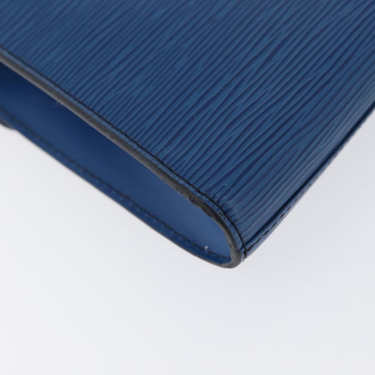 LOUIS VUITTON Epi Art Deco Clutch Bag Blue M52635 LV Auth 171813