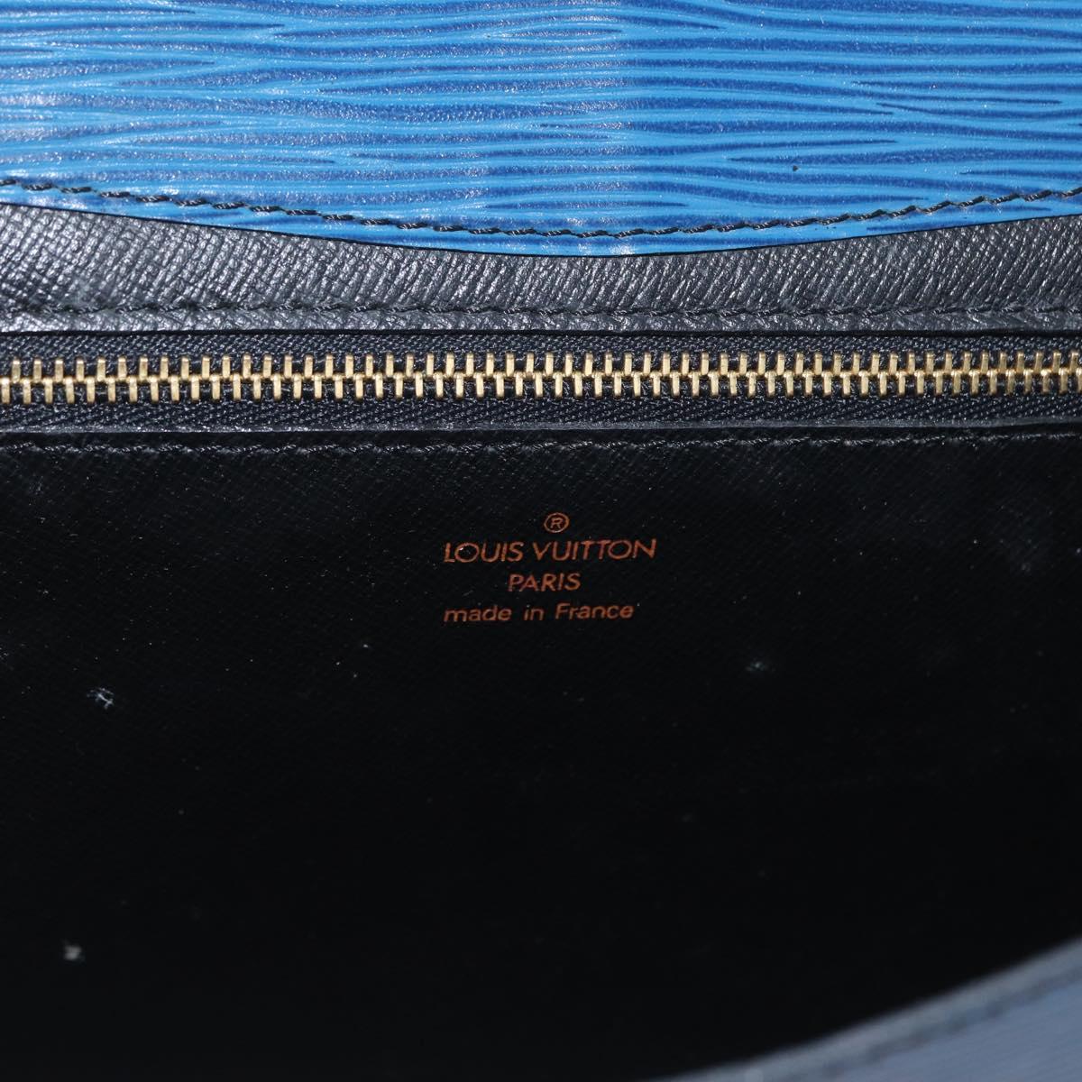 LOUIS VUITTON Epi Art Deco Clutch Bag Blue M52635 LV Auth 171813