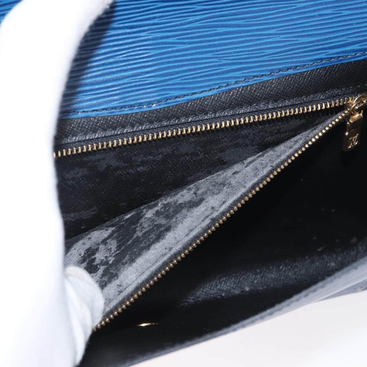 LOUIS VUITTON Epi Art Deco Clutch Bag Blue M52635 LV Auth 171813