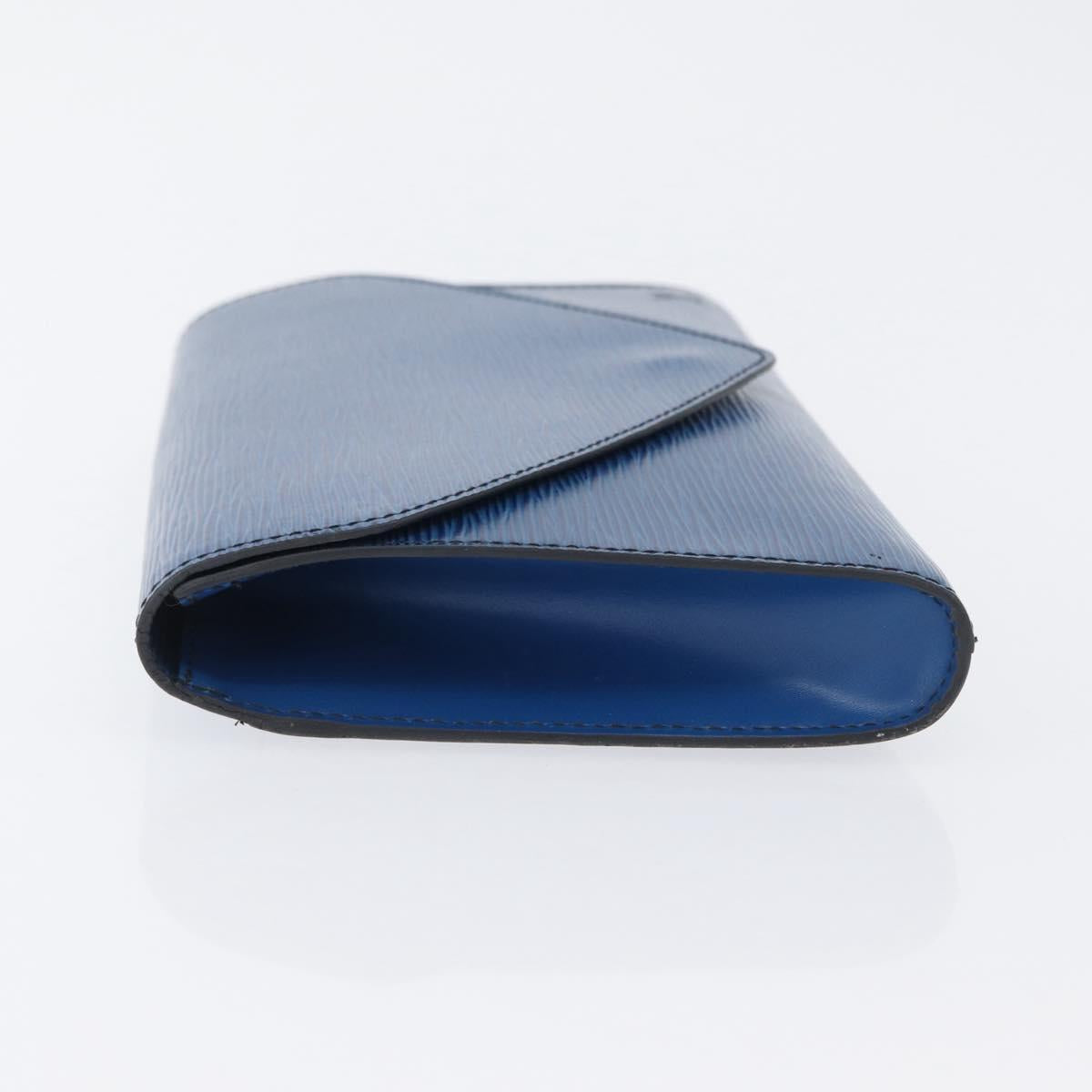LOUIS VUITTON Epi Art Deco Clutch Bag Blue M52635 LV Auth 171813