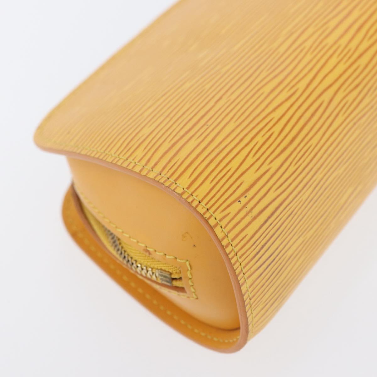LOUIS VUITTON Epi Dauphine PM Pouch Yellow M48449 LV Auth 171817