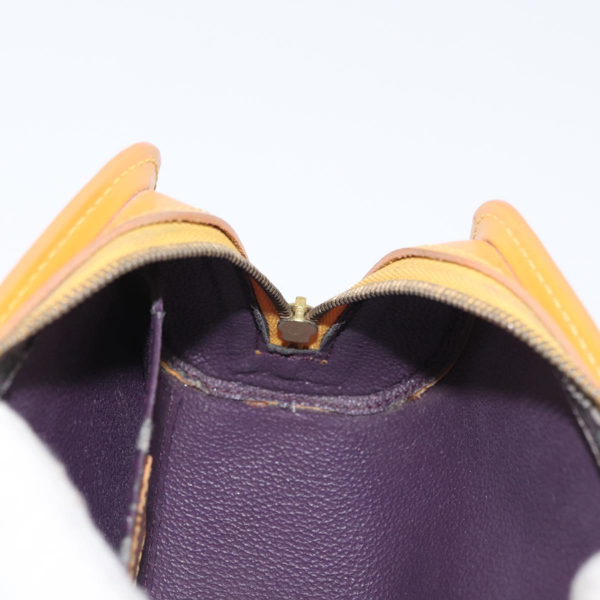LOUIS VUITTON Epi Dauphine PM Pouch Yellow M48449 LV Auth 171817