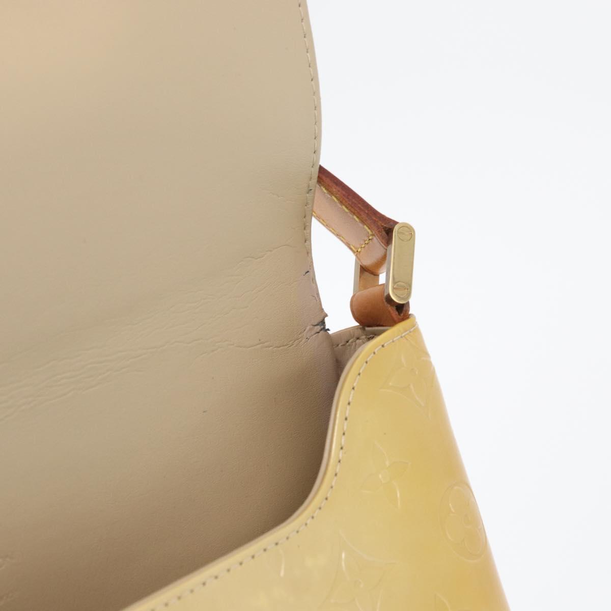 LOUIS VUITTON Monogram Vernis Thompson Street Bag Beige M91301 LV Auth 171822
