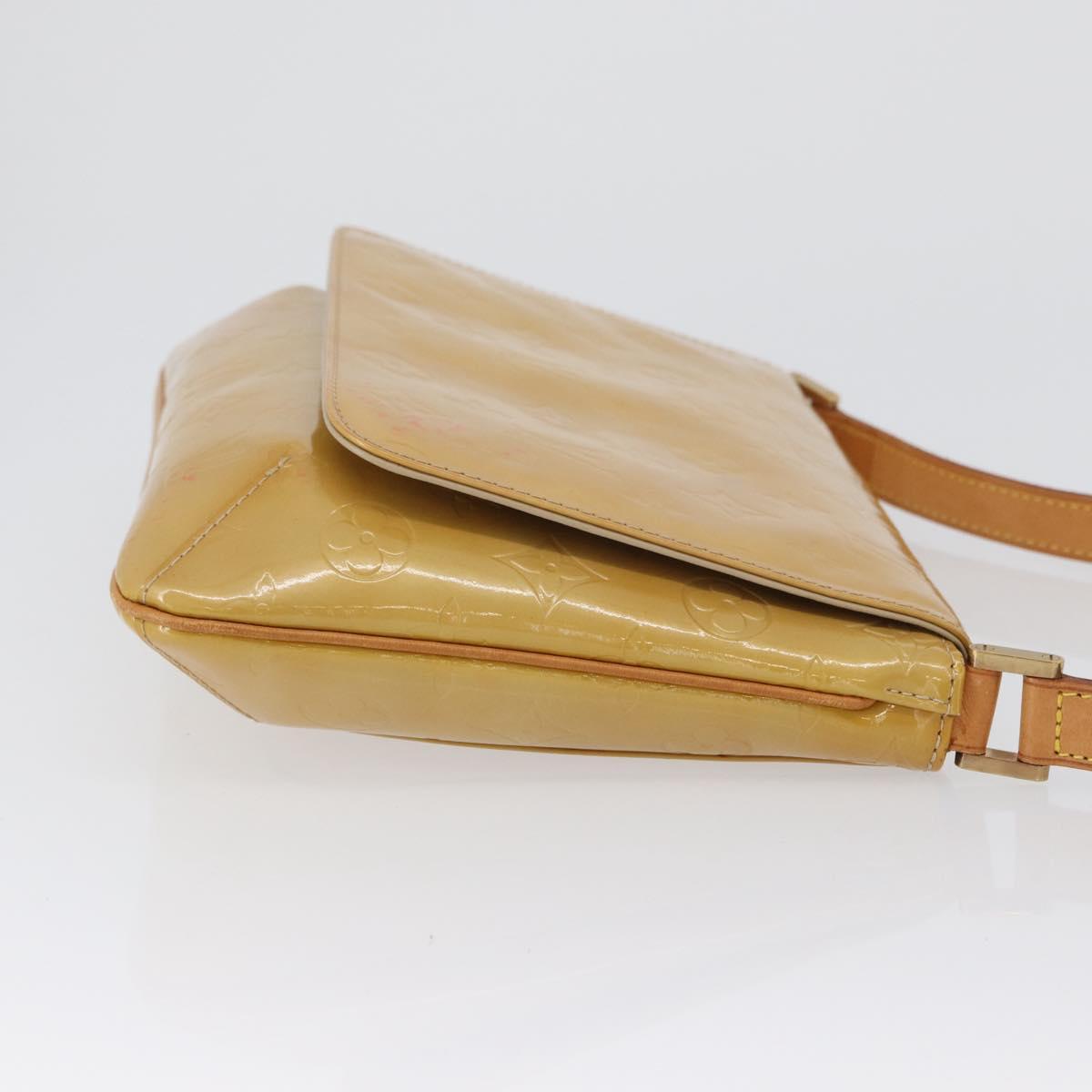 LOUIS VUITTON Monogram Vernis Thompson Street Bag Beige M91301 LV Auth 171822
