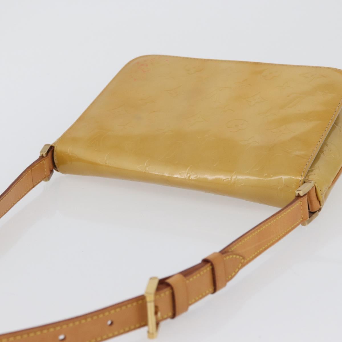 LOUIS VUITTON Monogram Vernis Thompson Street Bag Beige M91301 LV Auth 171822