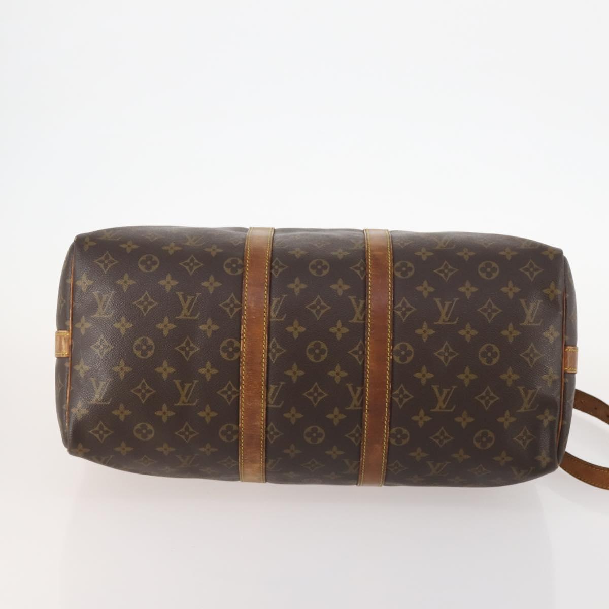 LOUIS VUITTON Monogram Keepall Bandouliere 45 Boston Bag M41418 LV Auth 171825