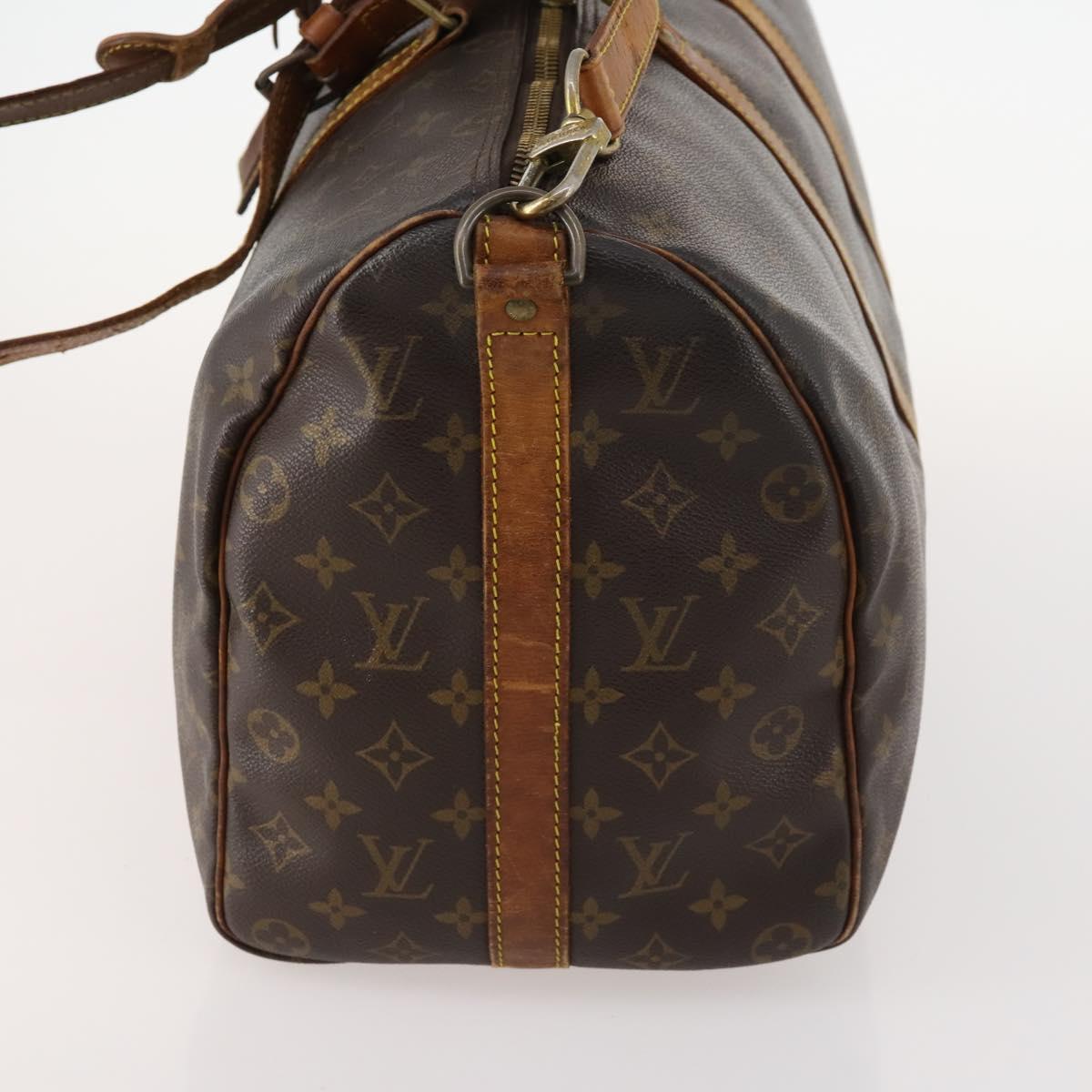 LOUIS VUITTON Monogram Keepall Bandouliere 45 Boston Bag M41418 LV Auth 171825