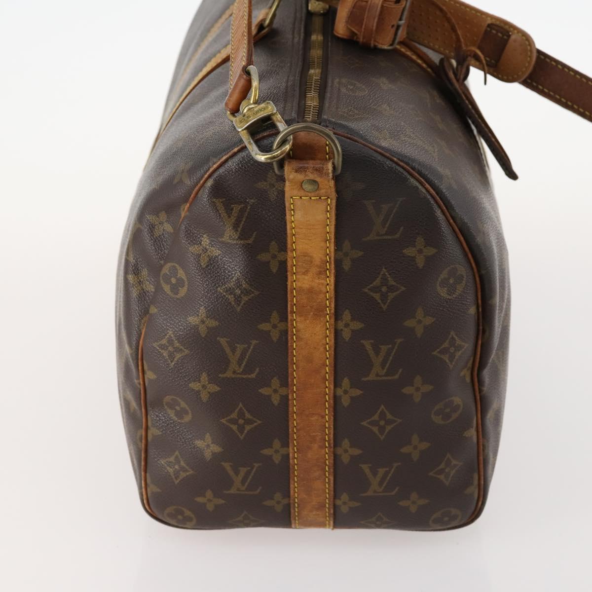 LOUIS VUITTON Monogram Keepall Bandouliere 45 Boston Bag M41418 LV Auth 171825