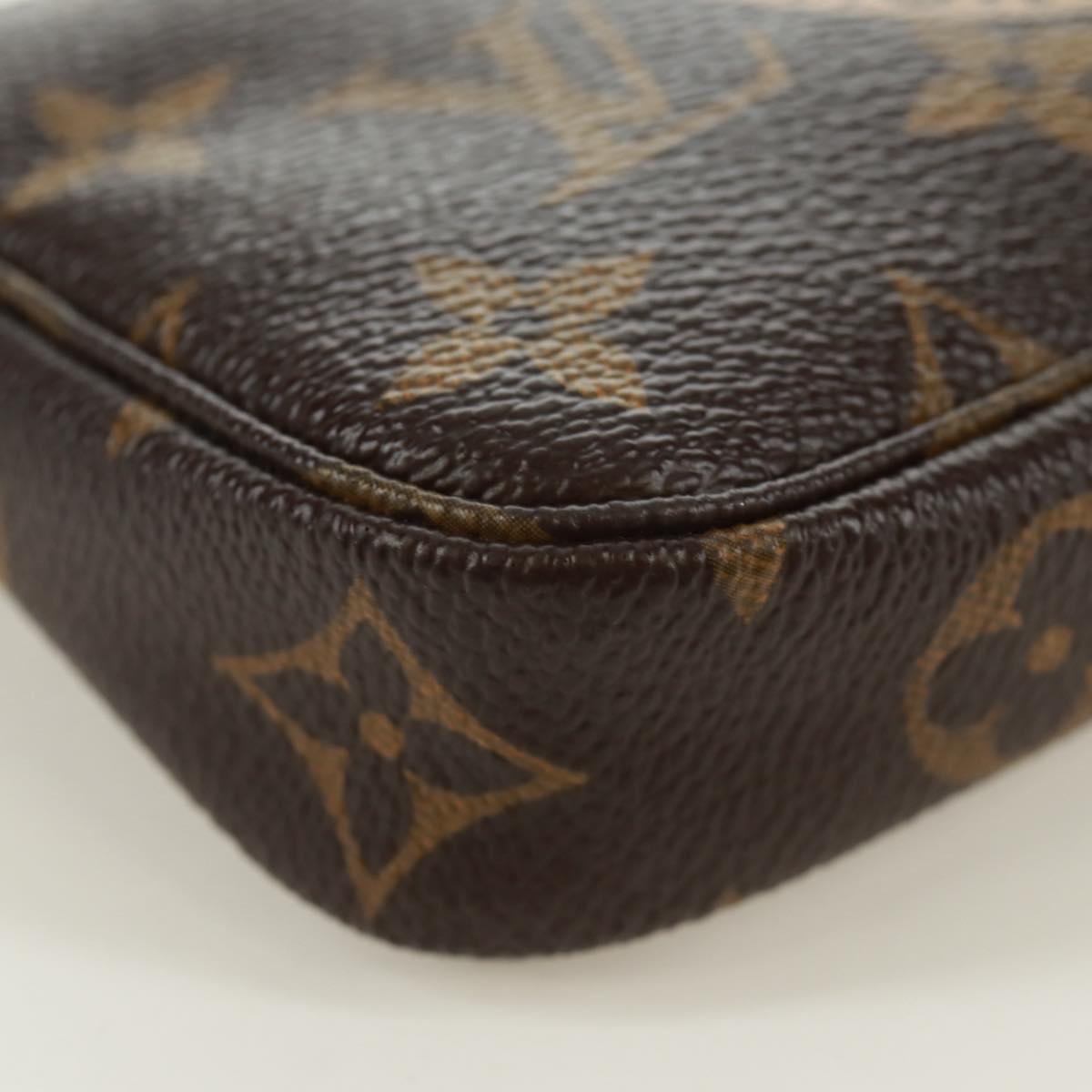 LOUIS VUITTON Monogram T&B Mini Pochette Accessoires Pouch M60153 Auth 171828V