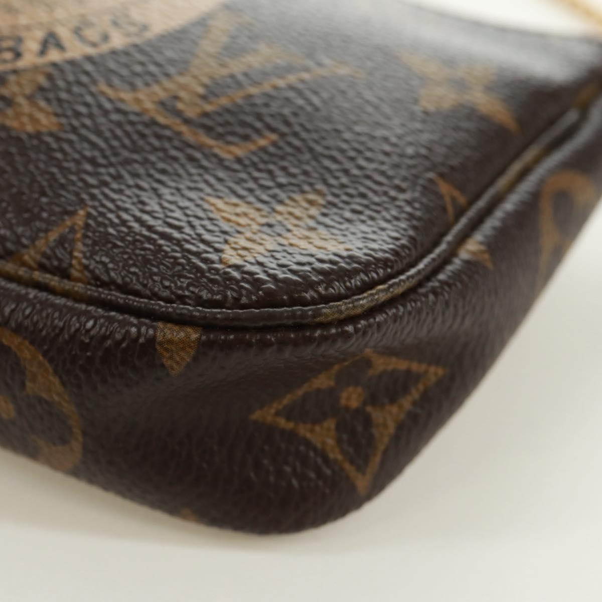 LOUIS VUITTON Monogram T&B Mini Pochette Accessoires Pouch M60153 Auth 171828V