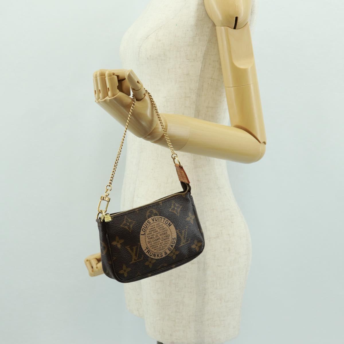 LOUIS VUITTON Monogram T&B Mini Pochette Accessoires Pouch M60153 Auth 171828V