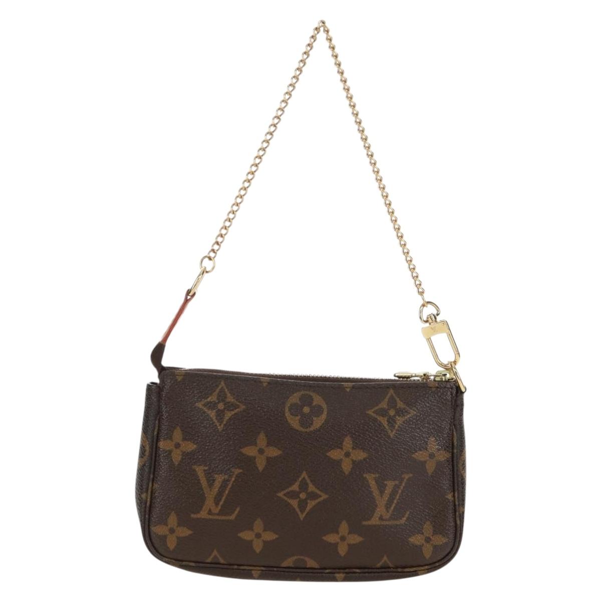 LOUIS VUITTON Monogram T&B Mini Pochette Accessoires Pouch M60153 Auth 171828V