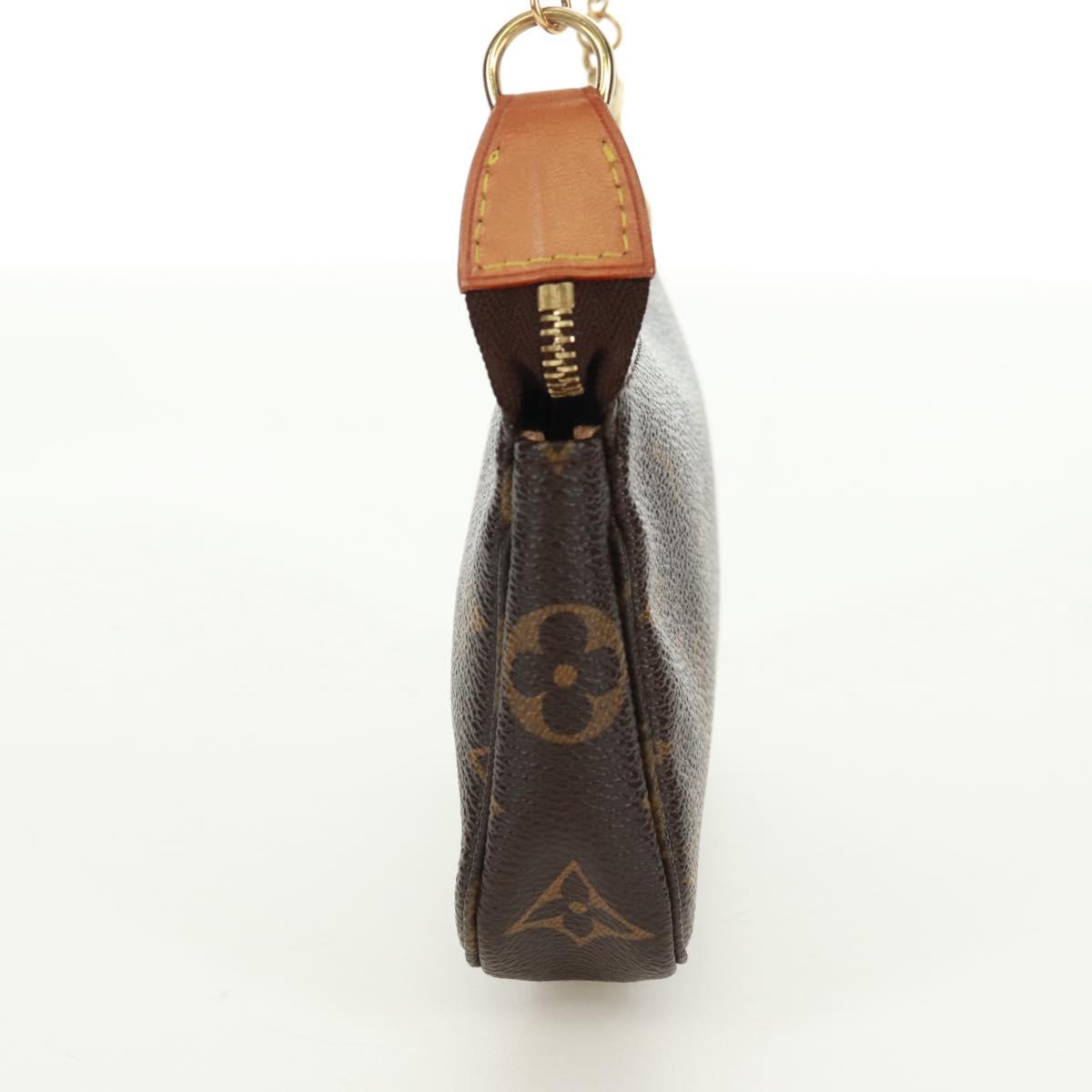 LOUIS VUITTON Monogram T&B Mini Pochette Accessoires Pouch M60153 Auth 171828V
