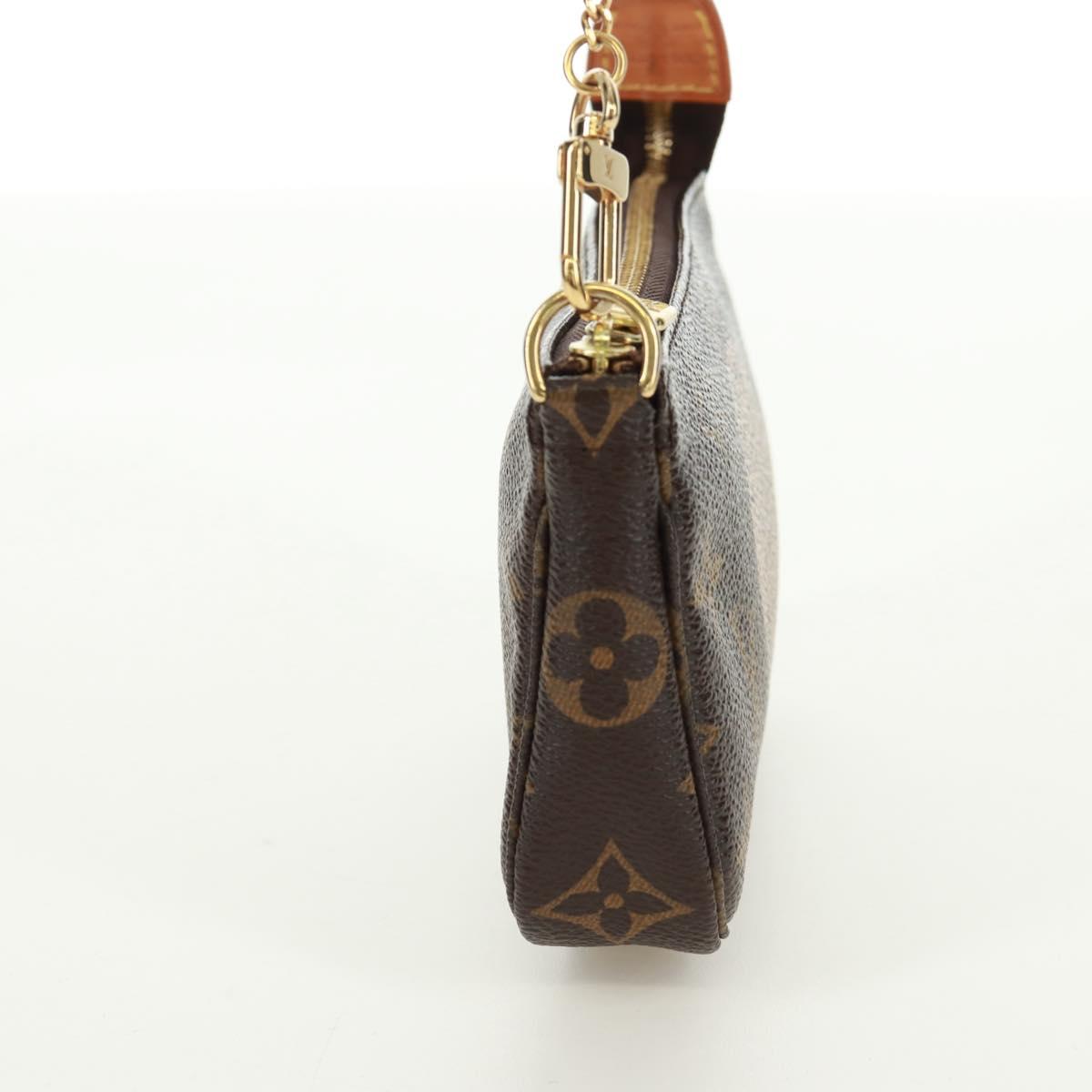 LOUIS VUITTON Monogram T&B Mini Pochette Accessoires Pouch M60153 Auth 171828V