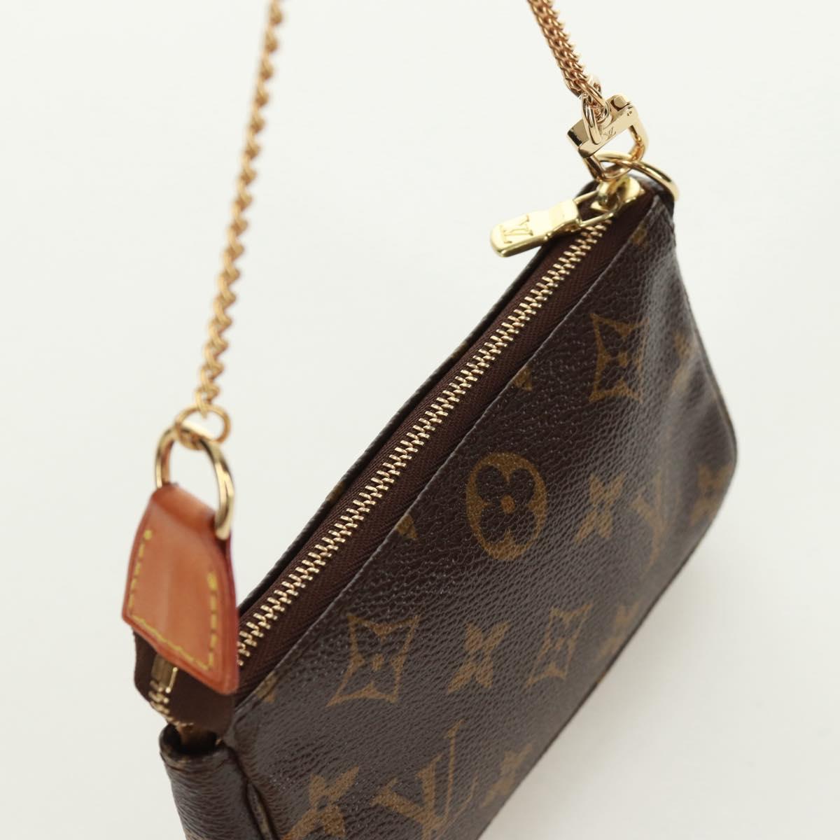 LOUIS VUITTON Monogram T&B Mini Pochette Accessoires Pouch M60153 Auth 171828V