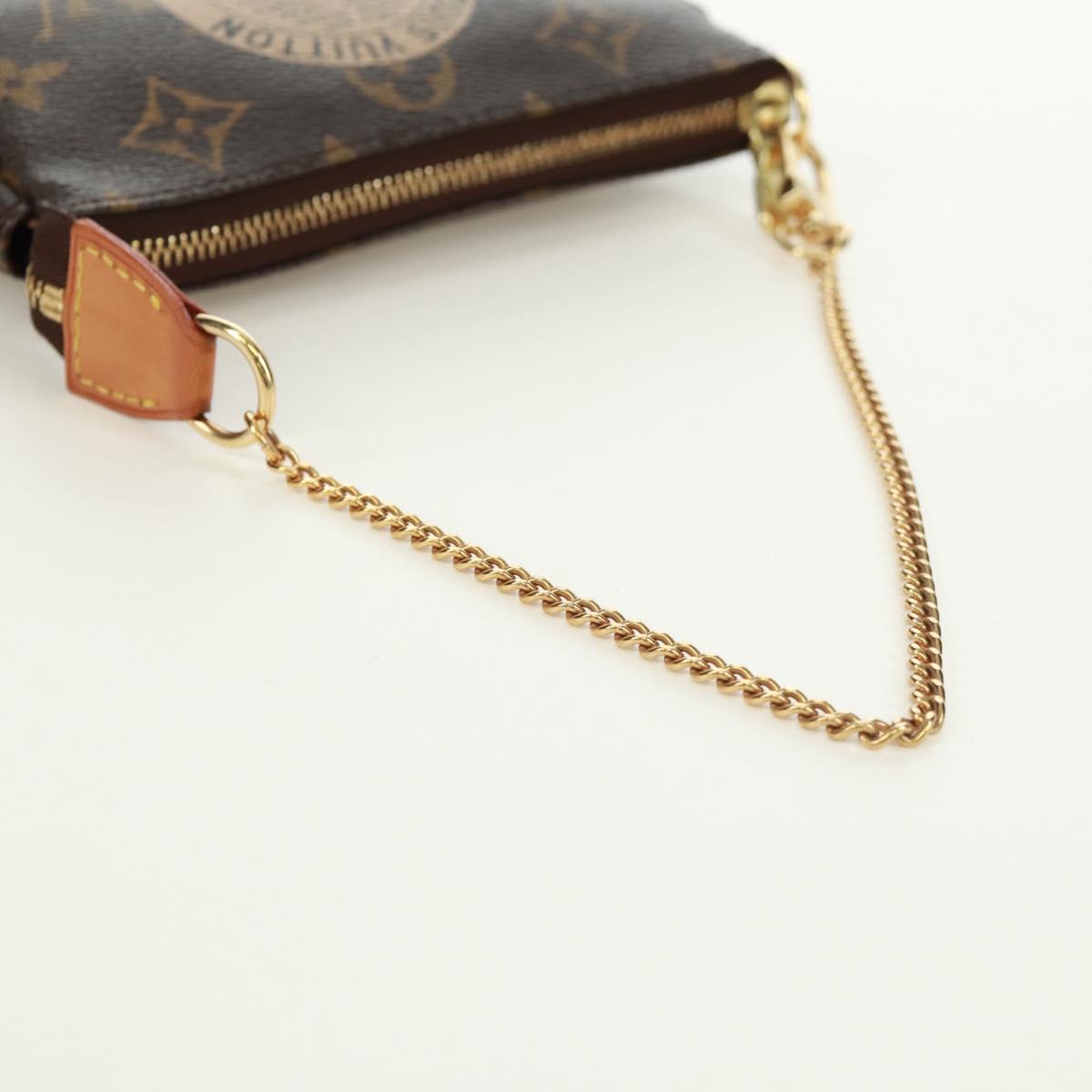 LOUIS VUITTON Monogram T&B Mini Pochette Accessoires Pouch M60153 Auth 171828V
