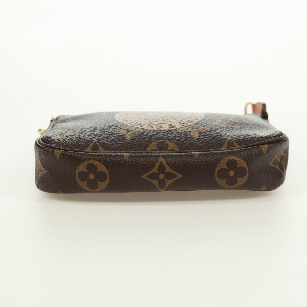 LOUIS VUITTON Monogram T&B Mini Pochette Accessoires Pouch M60153 Auth 171828V
