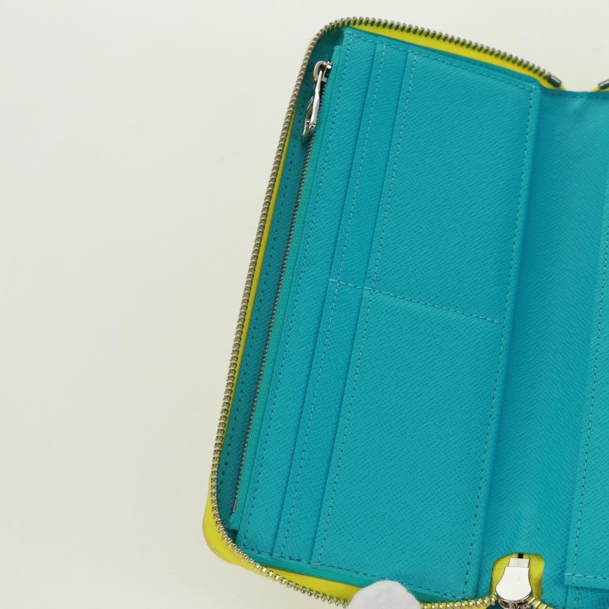 LOUIS VUITTON Playground Zippy Vertical Wallet Yellow M82005 Auth 171843M