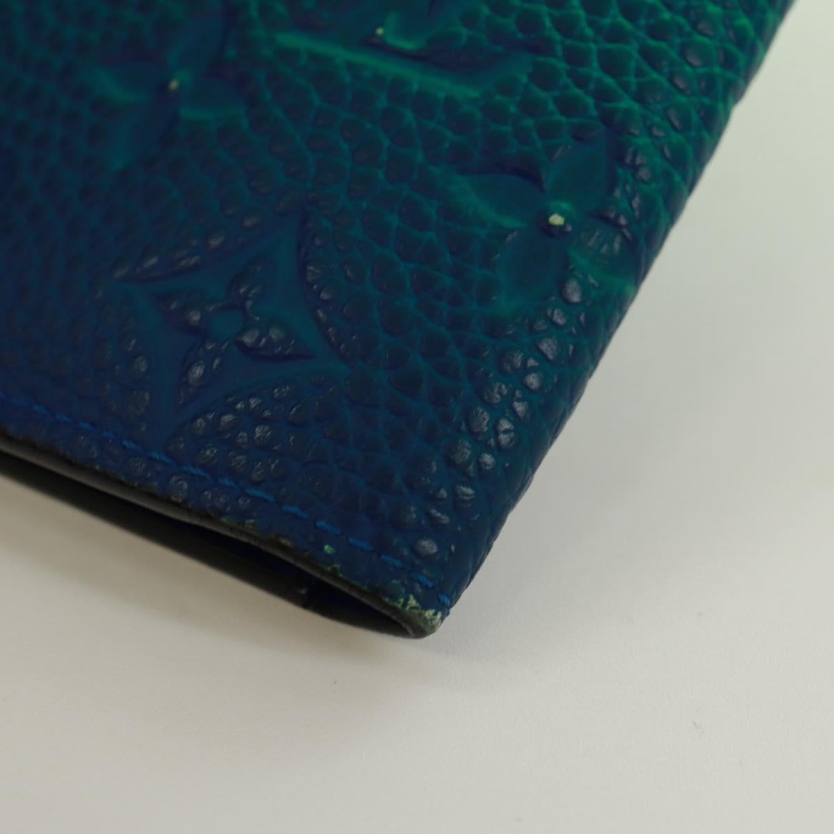 LOUIS VUITTON Taurillon Clemence Illusion Brazza Porte M81255 Auth 171844M