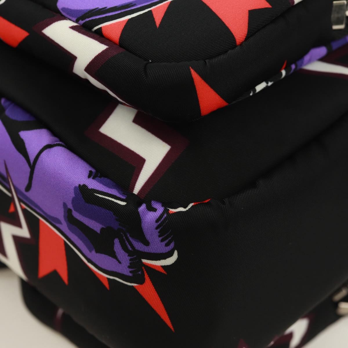 PRADA Universal Studio Collaboration Frankenstein Bag Nylon Purple Auth 171848M