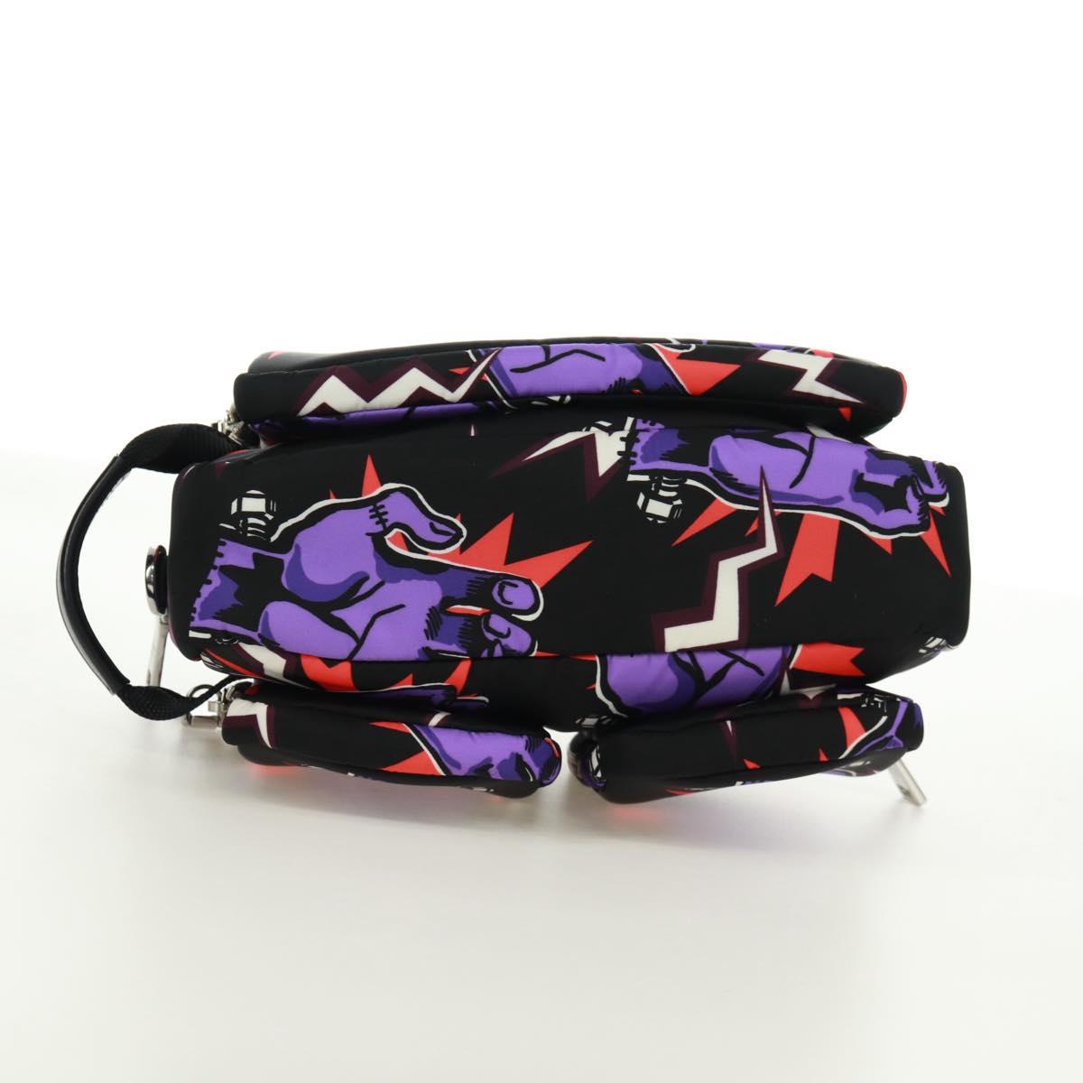 PRADA Universal Studio Collaboration Frankenstein Bag Nylon Purple Auth 171848M