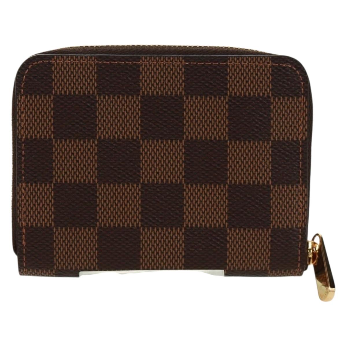 LOUIS VUITTON Damier Ebene Zippy Coin Purse Coin Purse N40721 LV Auth 171851SAM